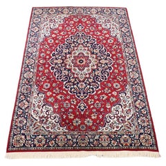 Tapis persan Kashan fait à la main, années 1980