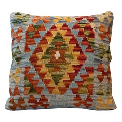 Retro Handmade Pillow Case Geometric Cushion Cover Wool Zig - Zag