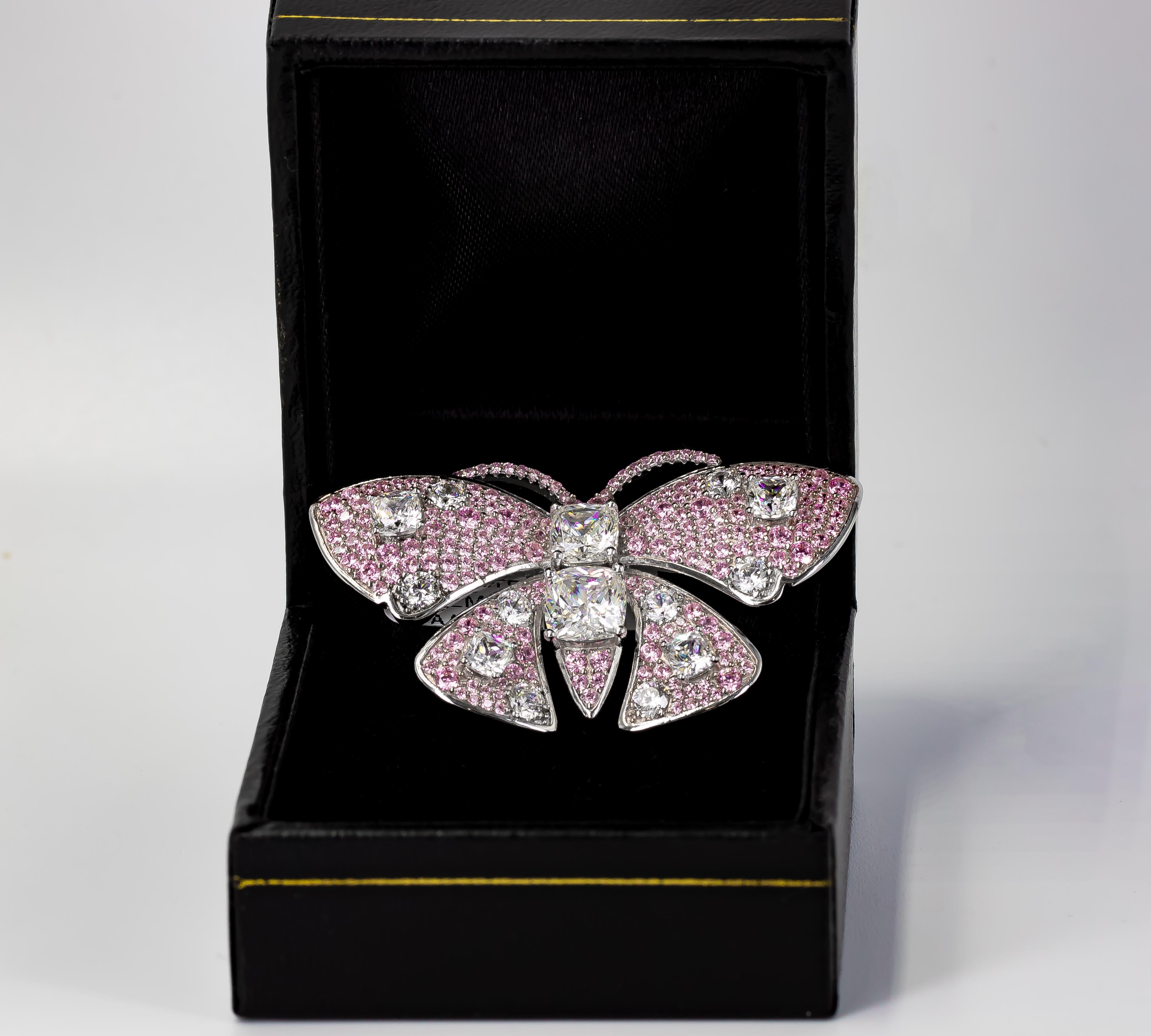 pink butterfly pin