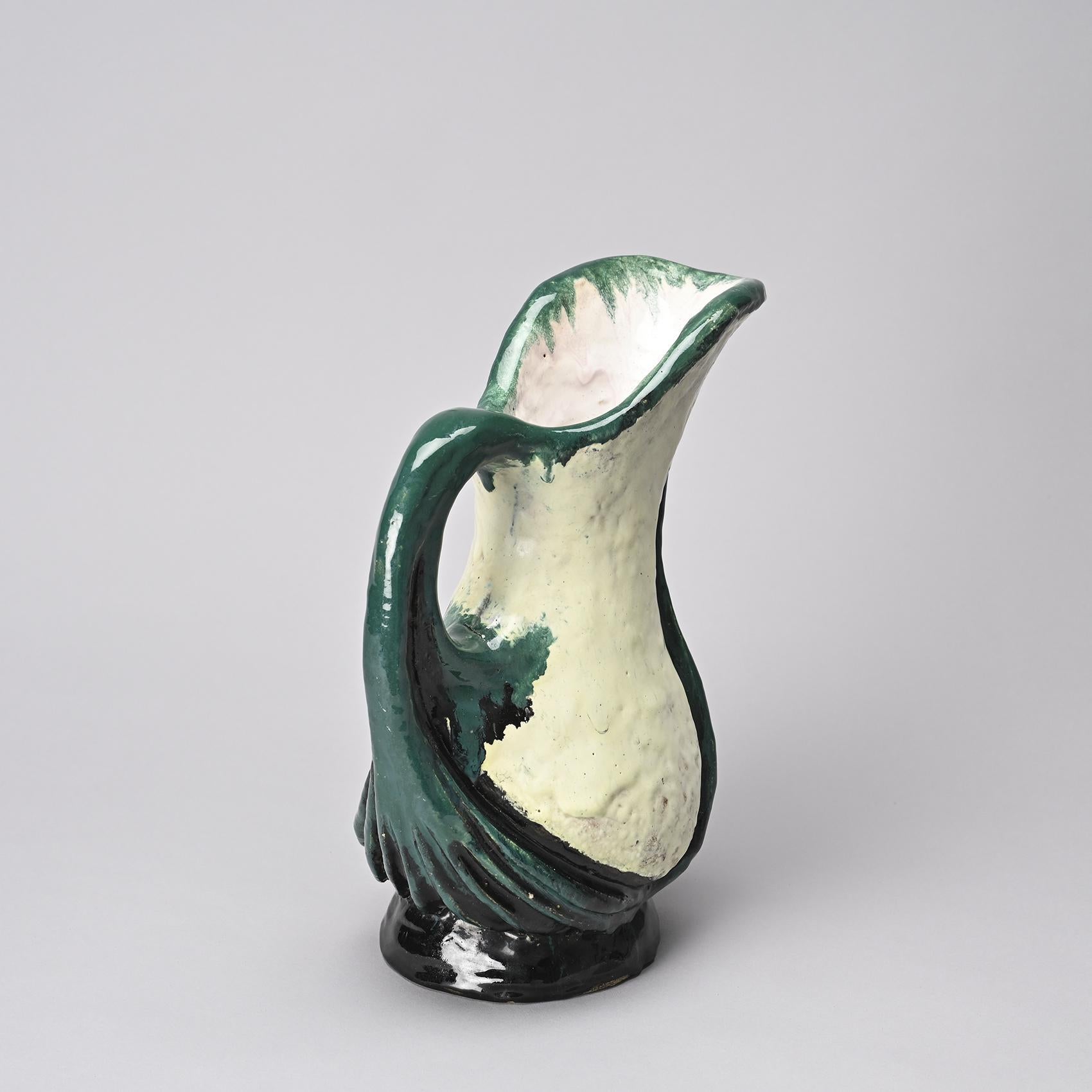 Handmade Pitcher by Alice Colonieu, circa 1965 In Good Condition For Sale In VILLEURBANNE, FR