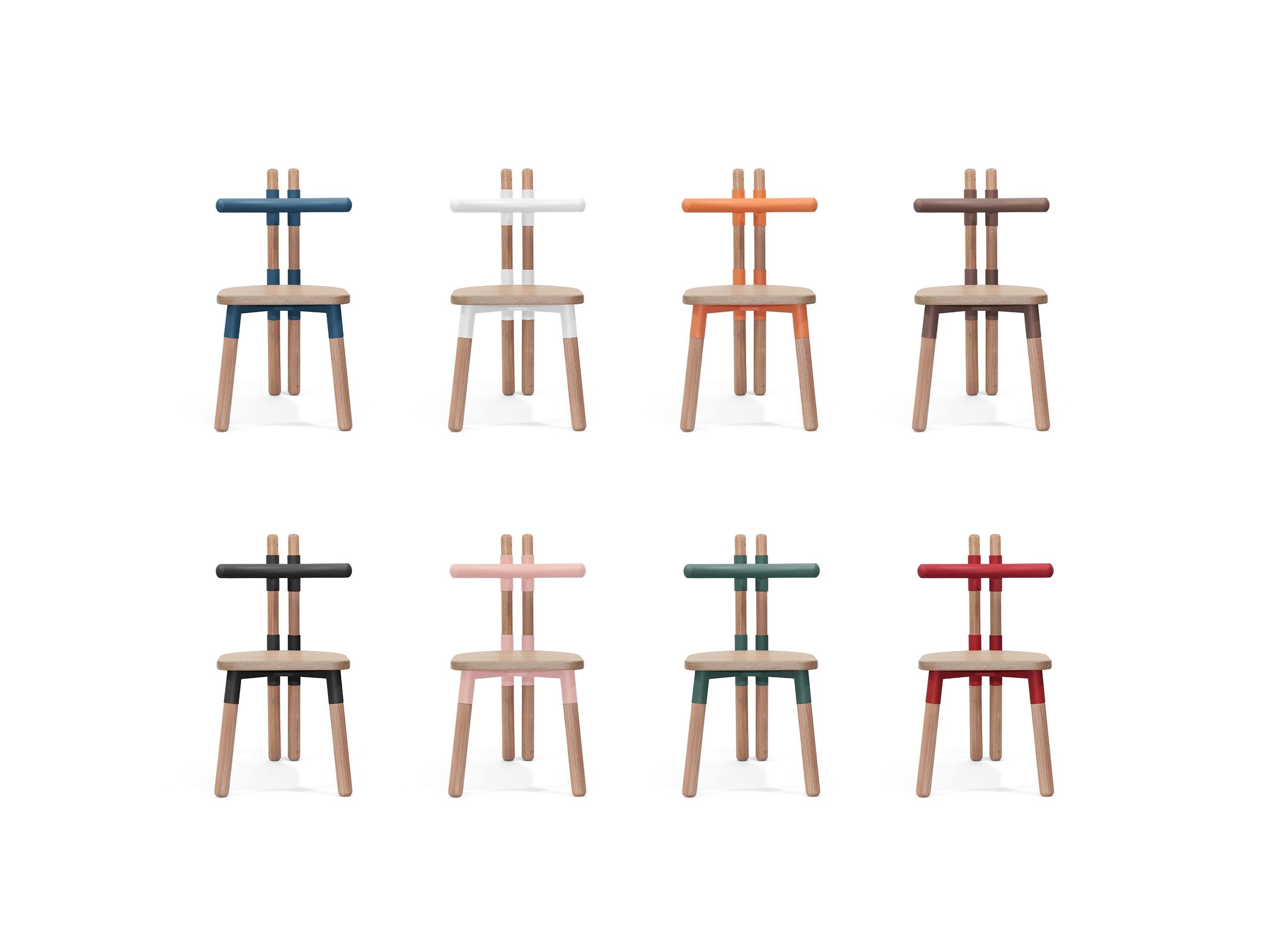 Handgefertigter PK12-Stuhl, Struktur aus Kohlenstoffstahl und gedrechselten Holzbeinen von Paulo Kobylka im Angebot 7