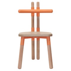 Handmade PK12 Chair, Carbon Steel Structure & Turned Wood Legs by Paulo Kobylka