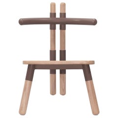 Handmade PK13 Armchair, Steel Structure and Turned Wood Legs by Paulo Kobylka