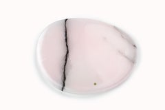 Plate Platter Serveware Pink Onyx Marble Hand-carved Collectible Design Italy