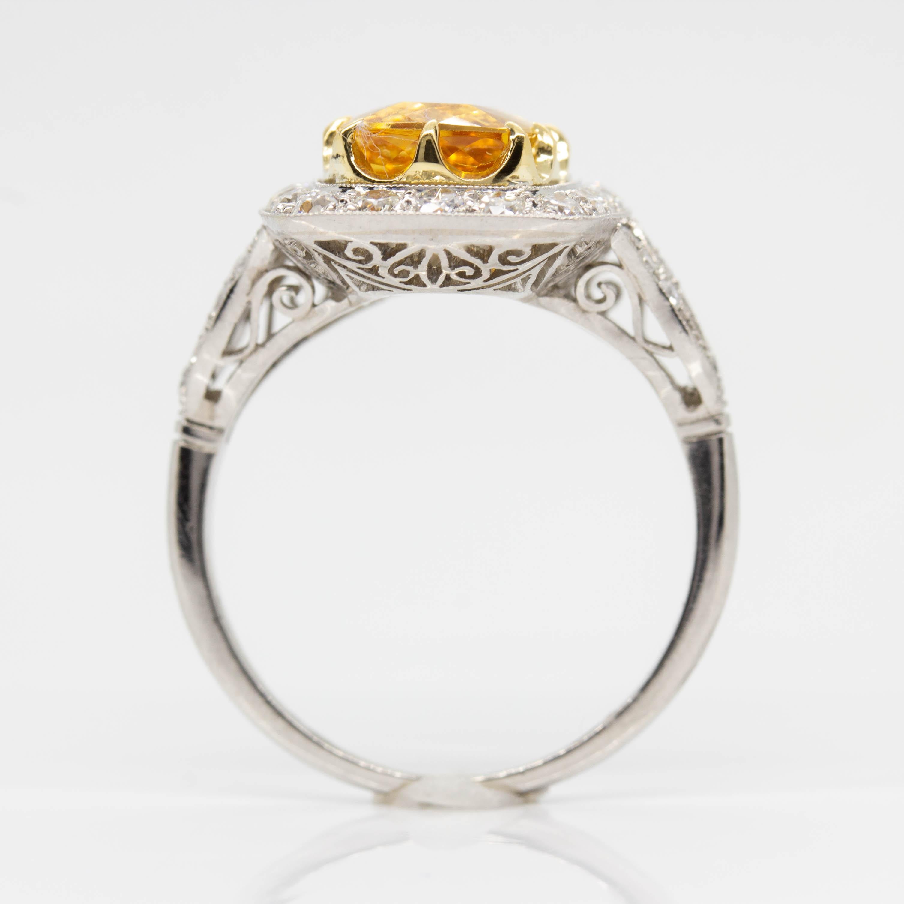 yellow topaz engagement rings