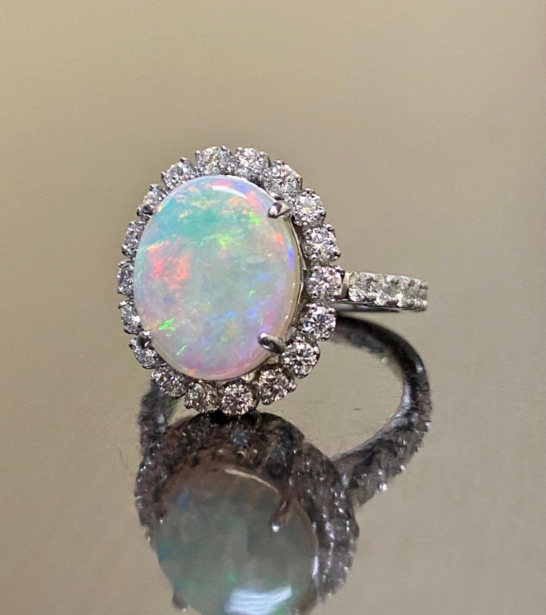 opal pave ring