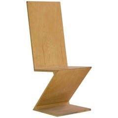 Handmade Plywood Zig-Zag Chairs