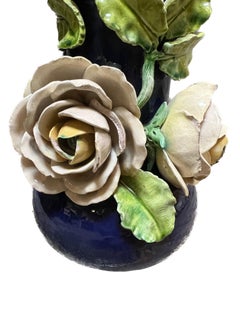 Handmade Porcelain French Majolica Vase