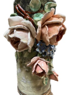 Handmade Porcelain French Majolica Vase