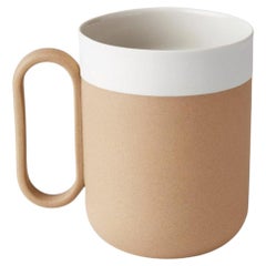 Handgefertigtes Espresso-Set aus Porzellan, 2-teilig, von Esma Dereboy – Farbe: Stroh-Elfenbein, preisgekrönt