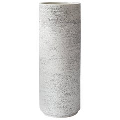 Handmade Porcelain Vase with Volcanic Sand, Contemporary, Modern