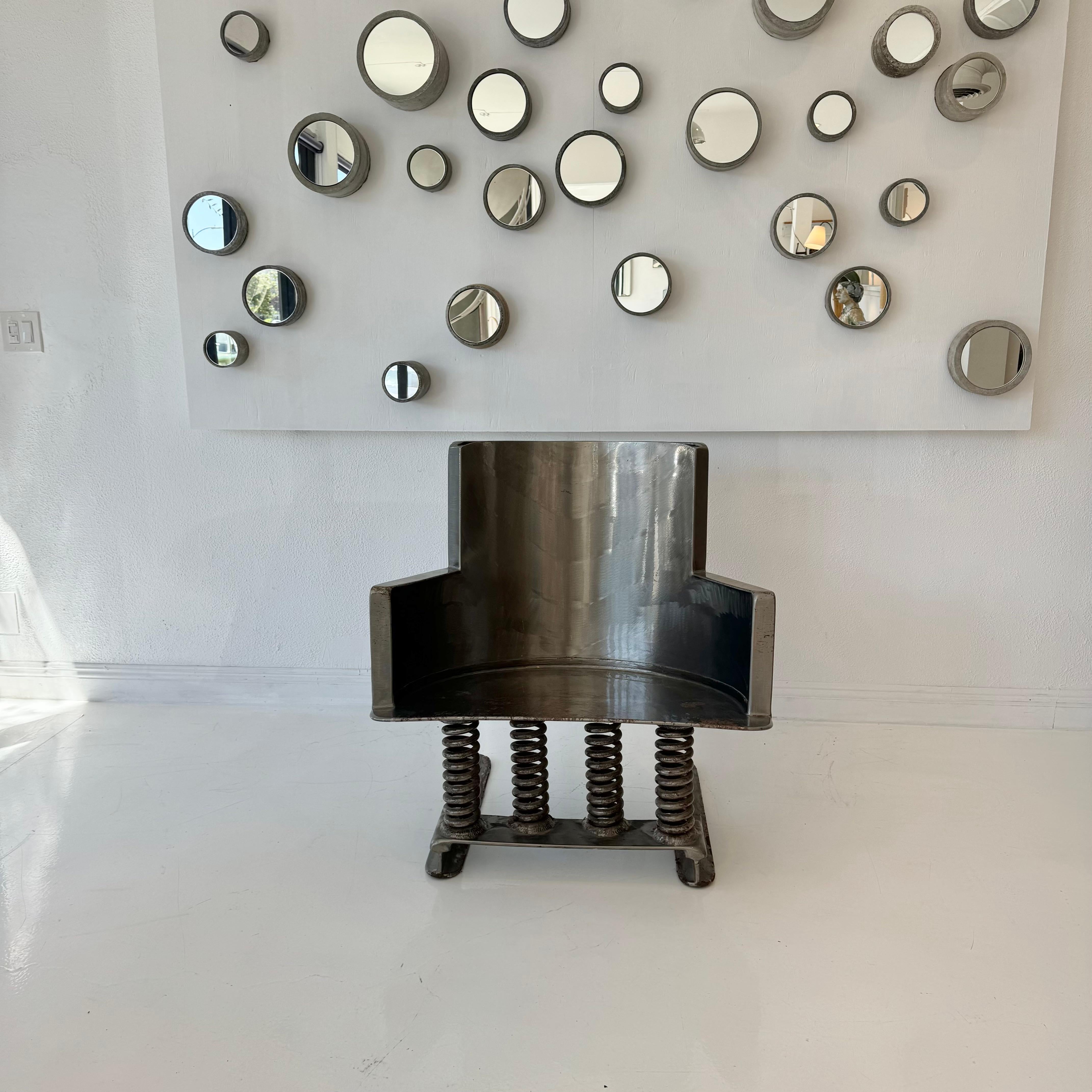 Handmade Post-Modern Steel Chair, 2002 USA 10