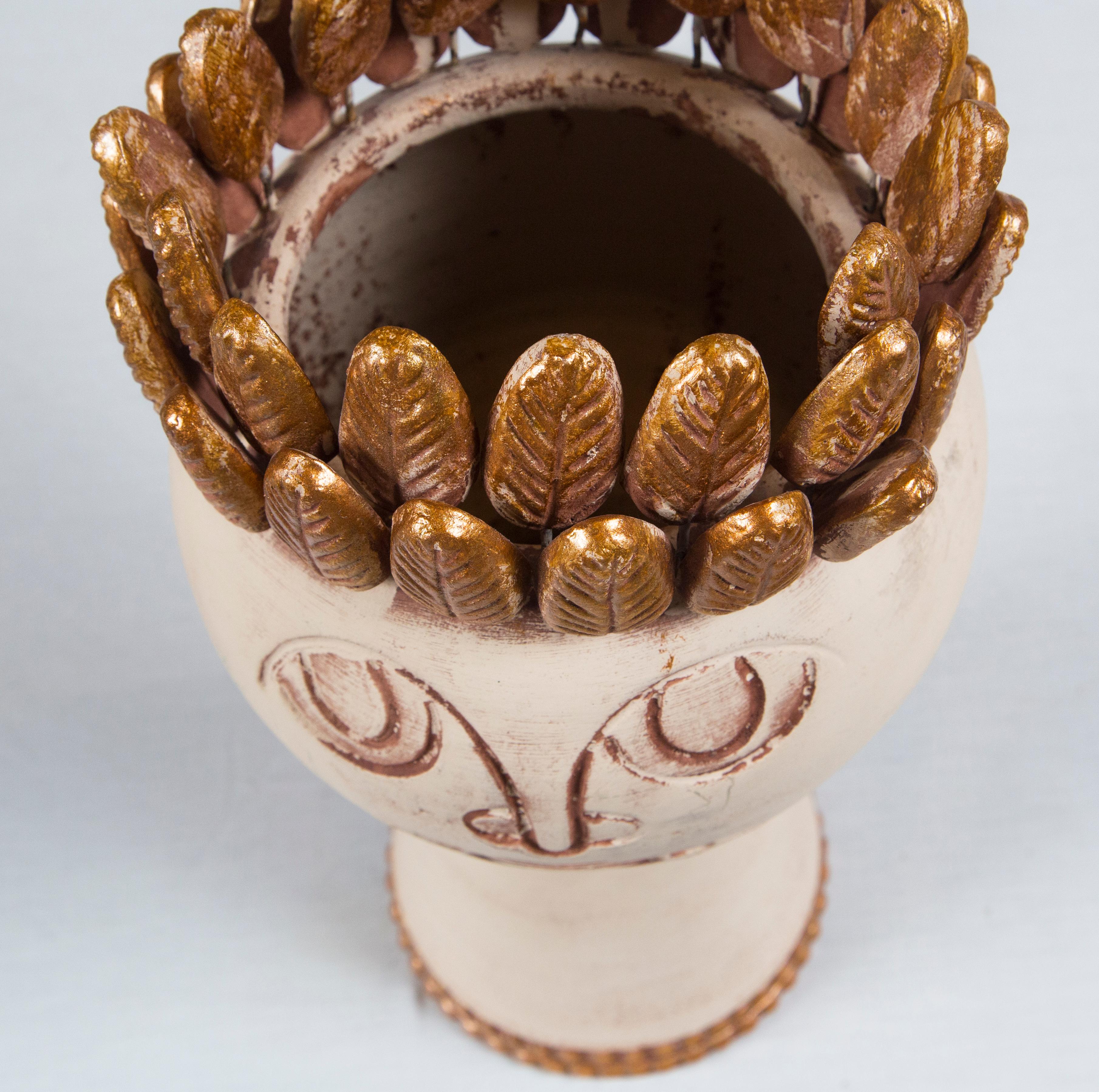 American Handmade Pottery Head Vase
