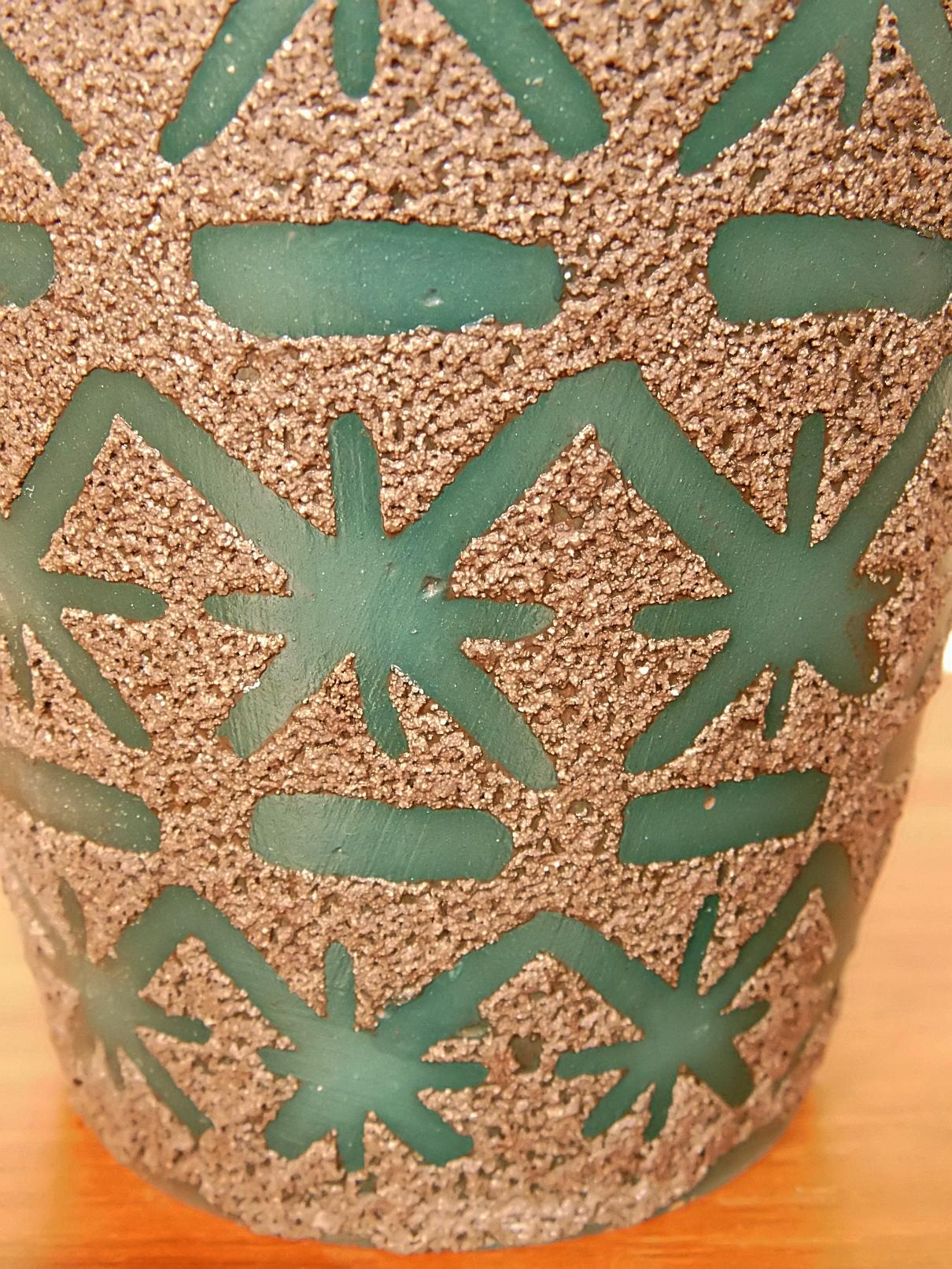 Mid-Century Modern Vase en poterie faite à la main avec poignée par Ceramno Rustica, Allemagne en vente