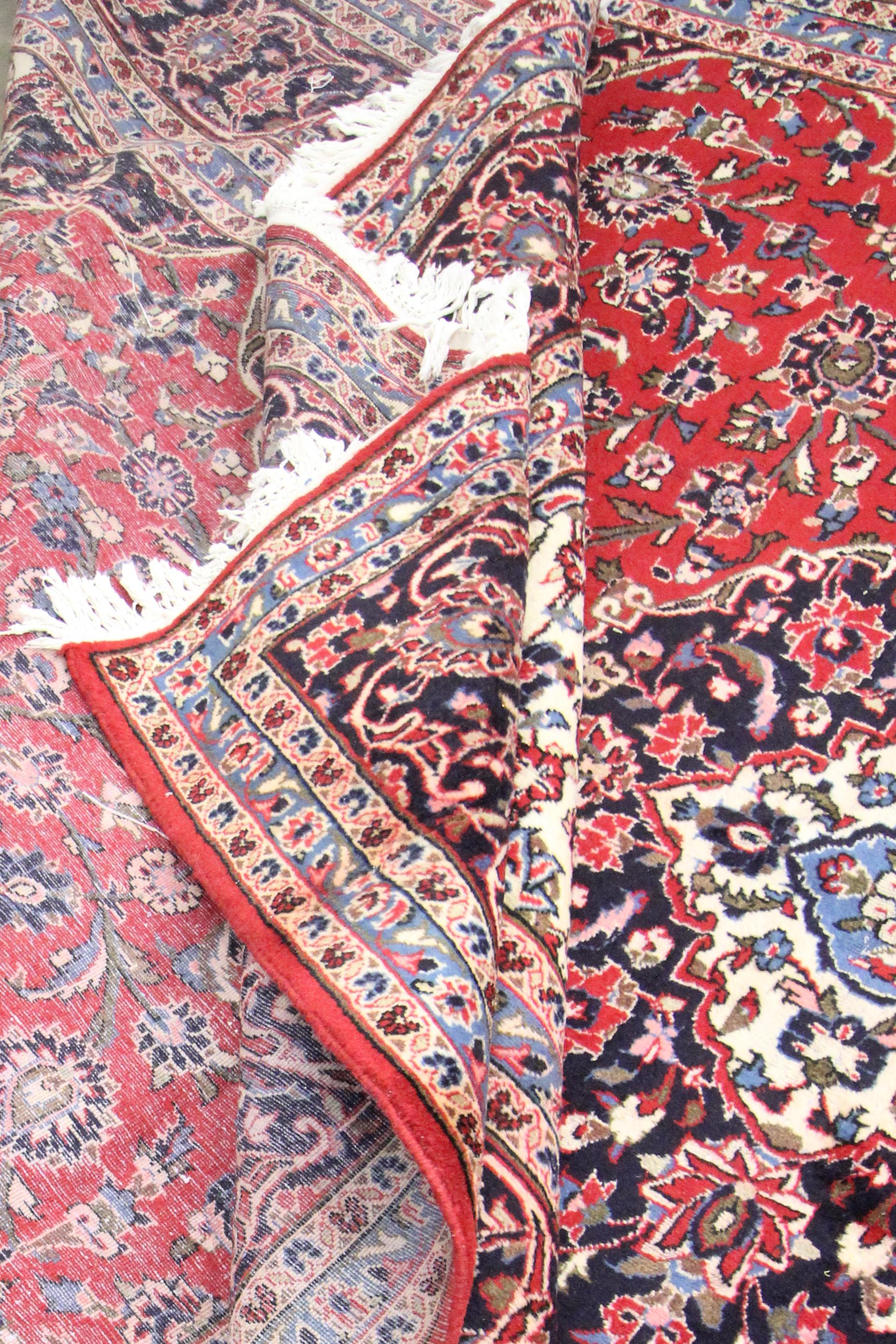 Vegetable Dyed Handmade Red Oriental Area Rug Traditional Floral Carpet Living Room Rug For Sale