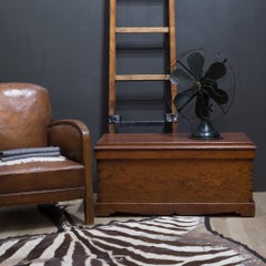 Handmade Redwood Tool Chest with Inner Tray, C.1950