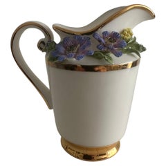 Handgefertigtes Relief Gießen Porzellan Dekorative Brombeeren Design Milchkännchen