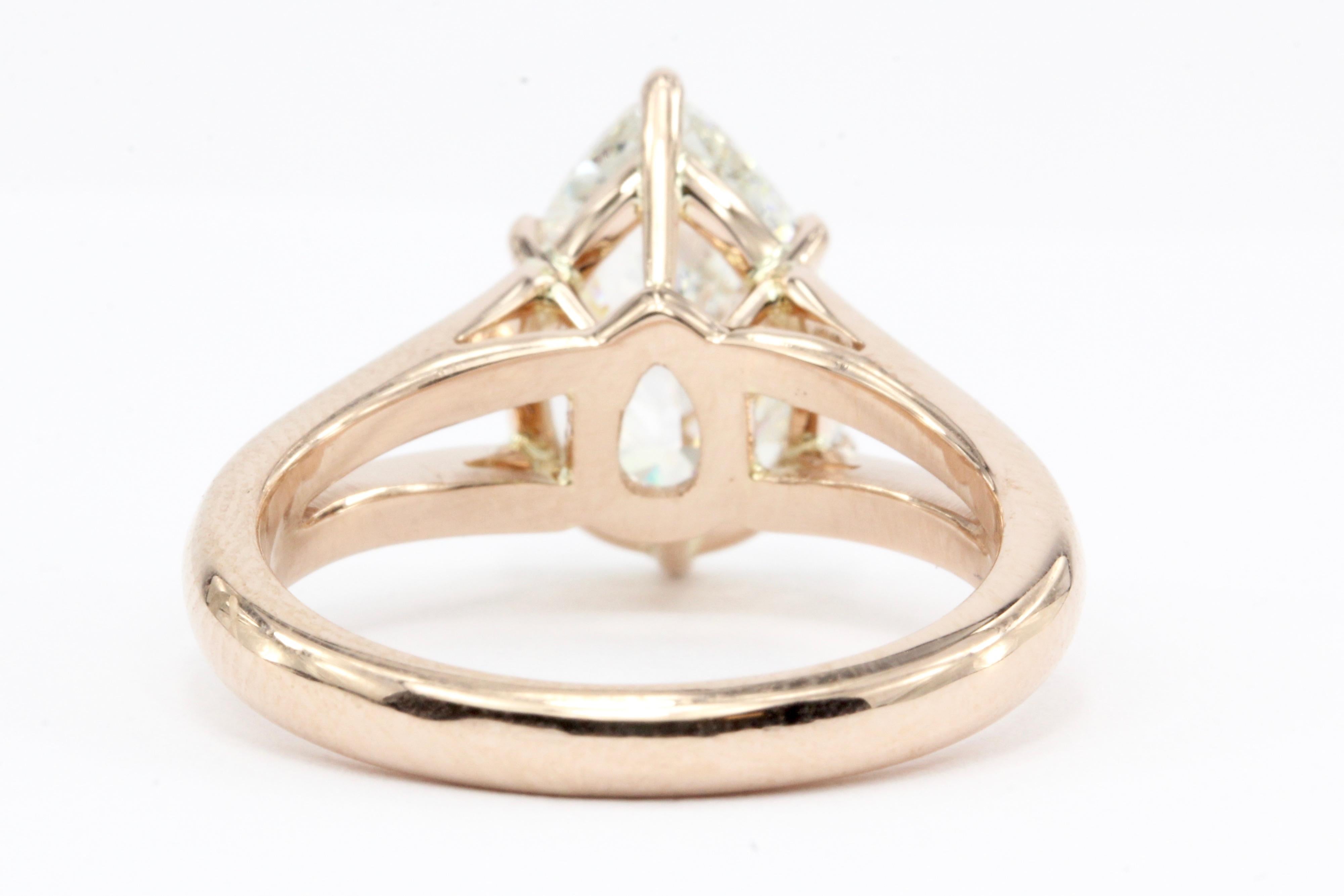 rose shaped diamond ring