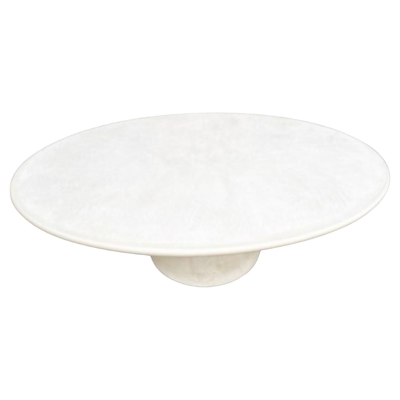 Handmade Round Outdoor Dining Table 120 by Philippe Colette For Sale