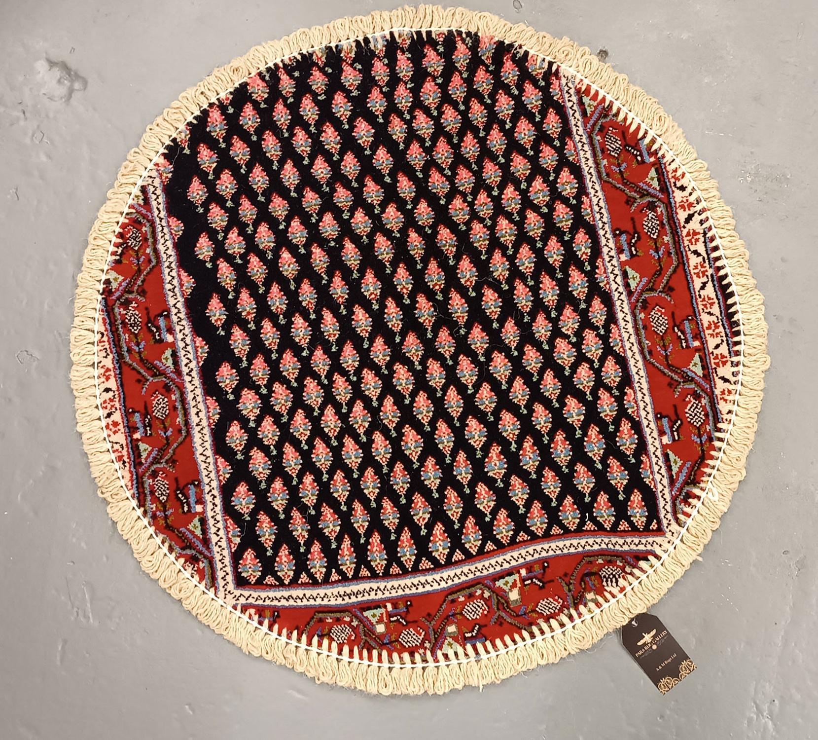 Handgefertigter runder Teppich Doormat Orientalischer runder, Innenteppich, Teppich, Teppichmatt, Eingangsweg im Angebot 2