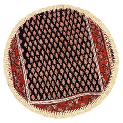 Handmade Round Rug Doormat Oriental Circular Interior Carpet Mat Entrance Way