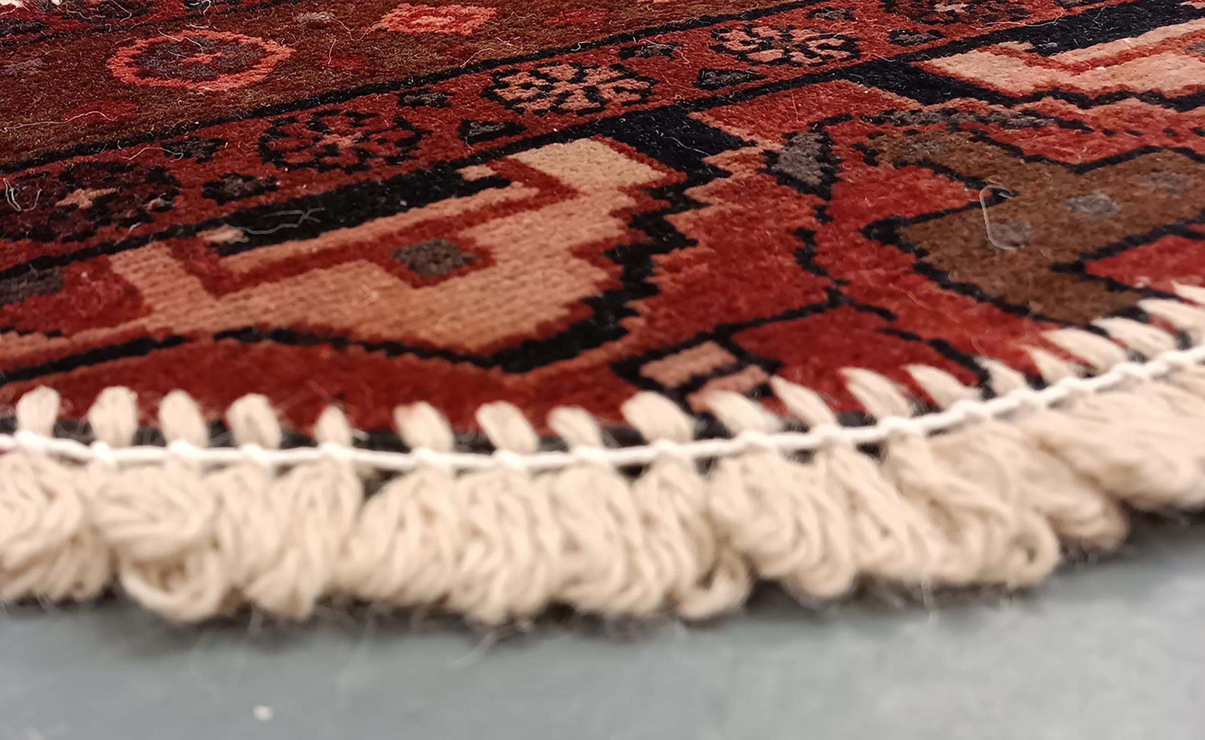 Art Deco Handmade Rug Doormat Oriental Rug Half Circular Interior Carpet Mat Entrance Way For Sale