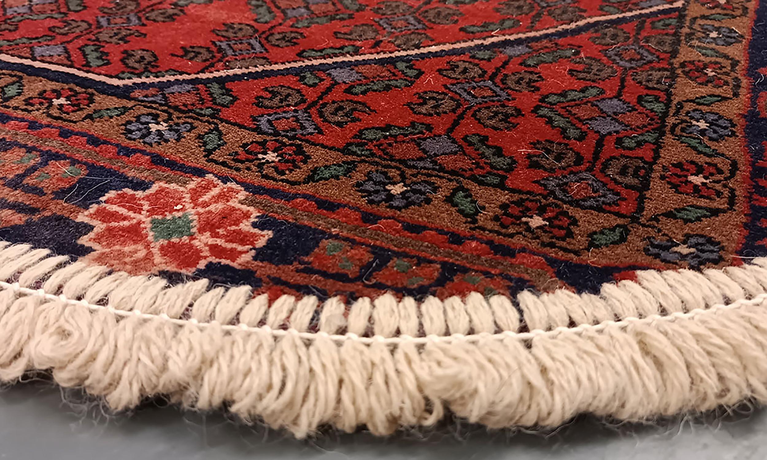 Azerbaijani Handmade Rug Doormat Oriental Rug Half Circular Interior Carpet Mat Entrance Way For Sale