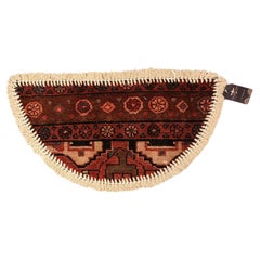 Handmade Rug Doormat Oriental Rug Half Circular Interior Carpet Mat Entrance Way