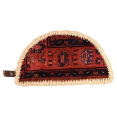 Handmade Rug Doormat Oriental Rug Half Circular Interior Carpet Mat Entrance Way