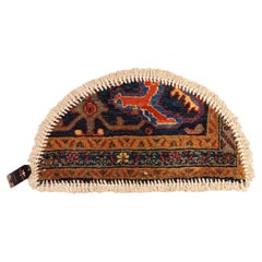 Handmade Rug Doormat Oriental Rug Half Circular Interior Carpet Mat Entrance Way