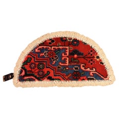 Handmade Rug Doormat Oriental Rug Half Circular Interior Carpet Mat Entrance Way