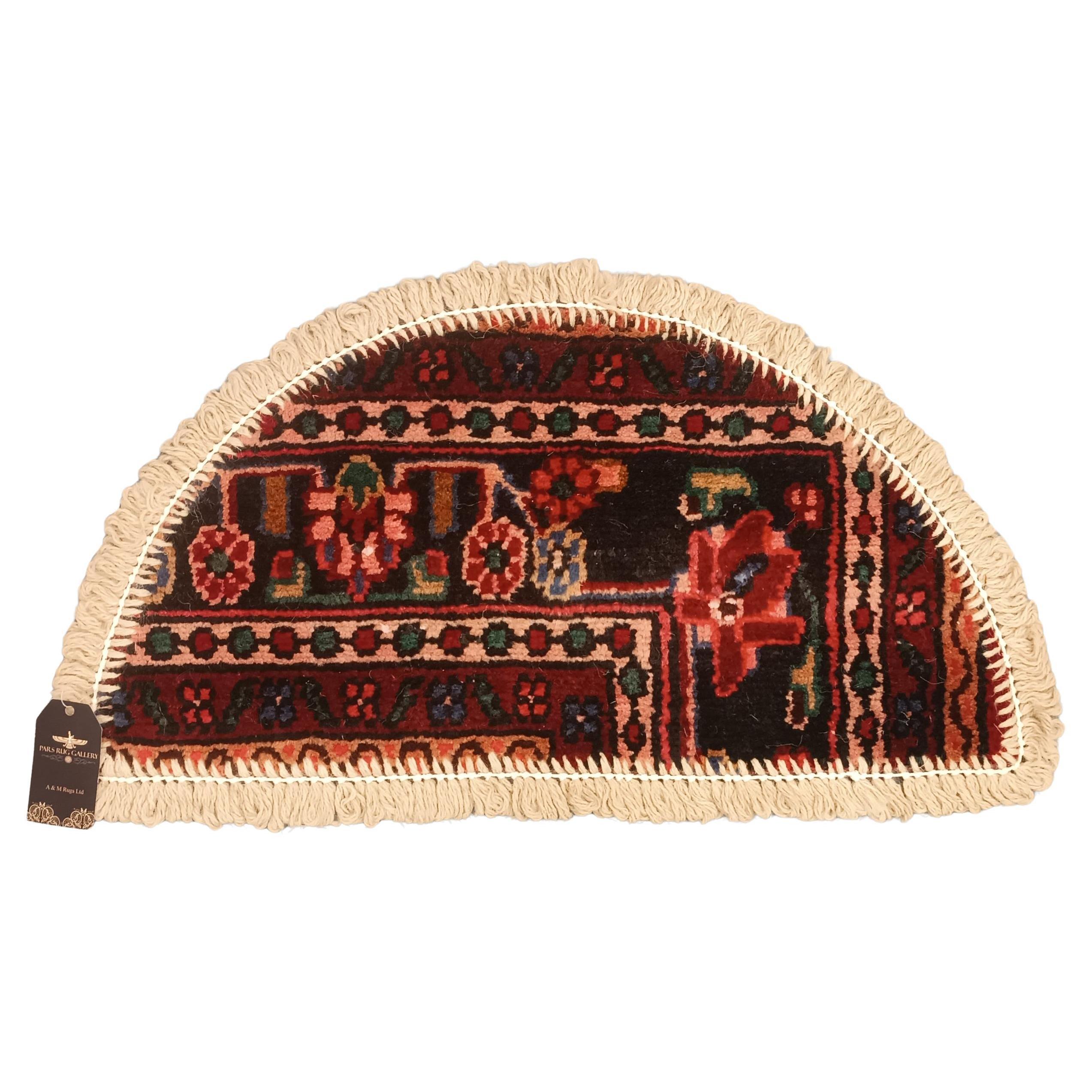 Handmade Rug Doormat Oriental Rug Half Circular Interior Carpet Mat Entrance Way For Sale