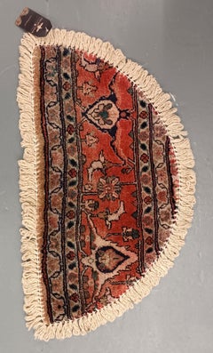 Handmade Rug Doormat Oriental Rug Semi Circular Interior Carpet Mat Entrance Way