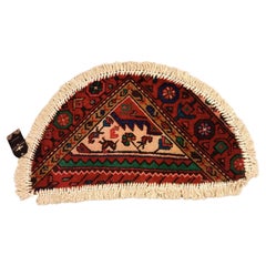 Handmade Rug Doormat Oriental Rug Semi Circular Interior Carpet Mat Entrance Way