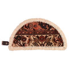 Handmade Rug Doormat Oriental Rug Semi Circular Interior Carpet Mat Entrance Way