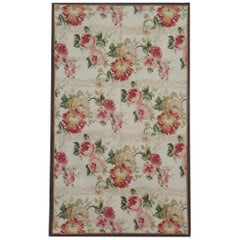 Handmade Rug, Floral Patterned Rug, Aubusson Style Rugs, Needlepoint