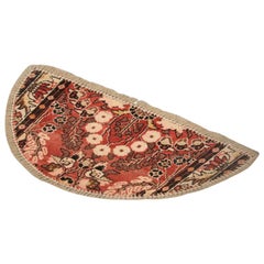 Vintage Handmade Rug Wool Entrance Mat, Traditional Refurbished Carpet Door Mat for Sale