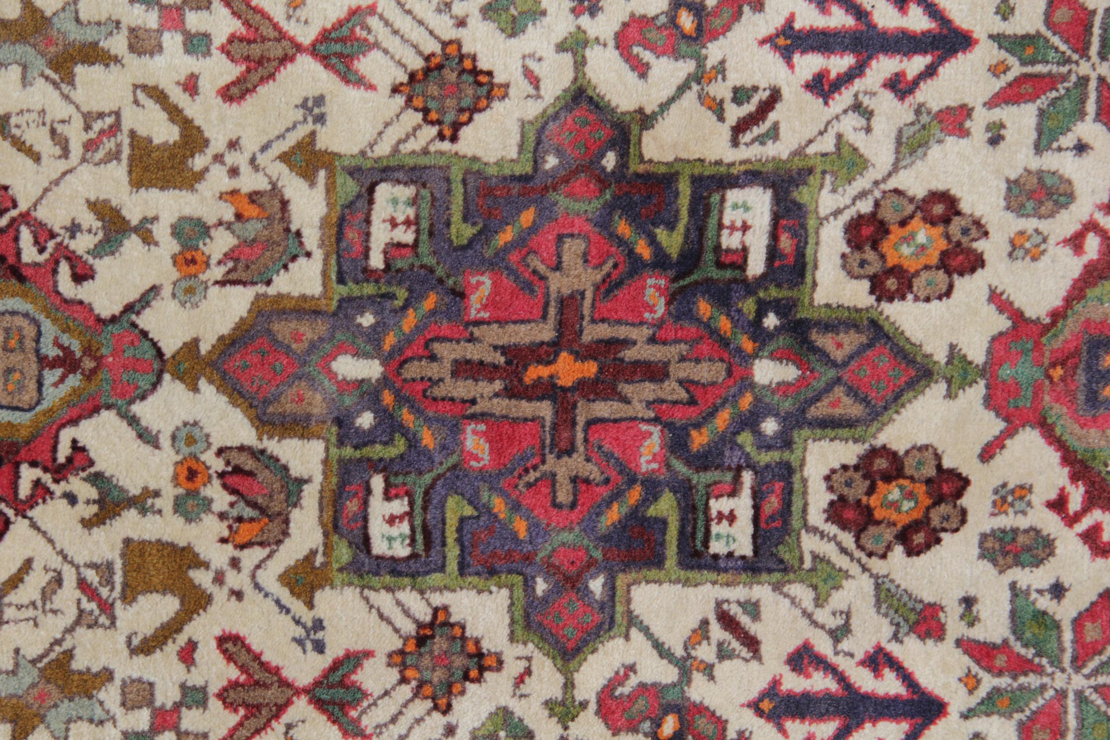 Needlework Handmade Runner Rug Afghan Carpet Tribal Motif For Sale