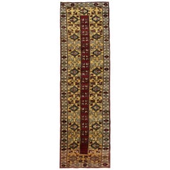 Used Handmade Runners and Rugs, Geometric Carpet Wool Runner Rug