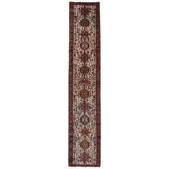 Tapis de couloirs et moquettes faits main, tapis de couloir oriental vintage tribal en laine