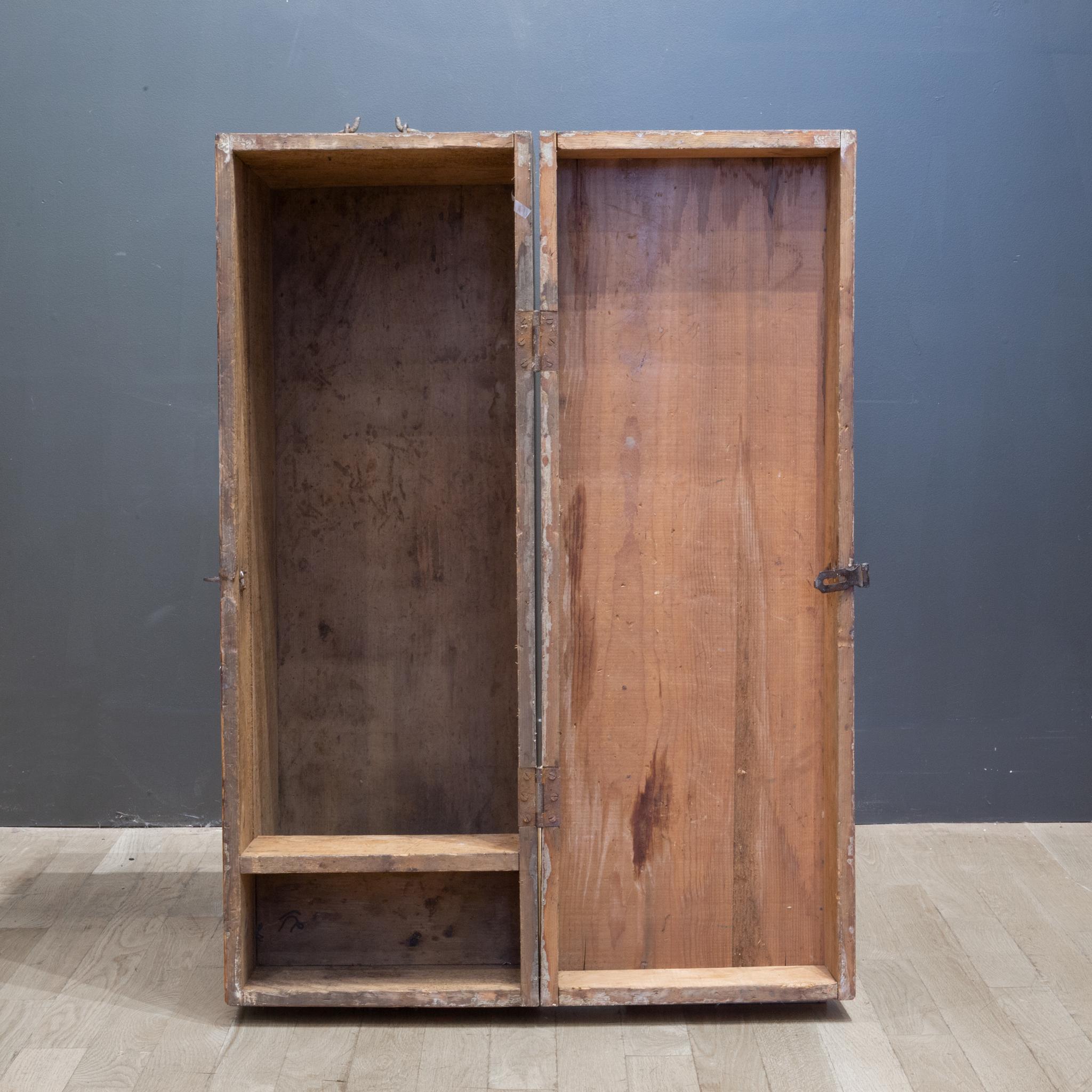 Handmade Rustic Tool Chest with Antique Pad Lock, circa 1920 1