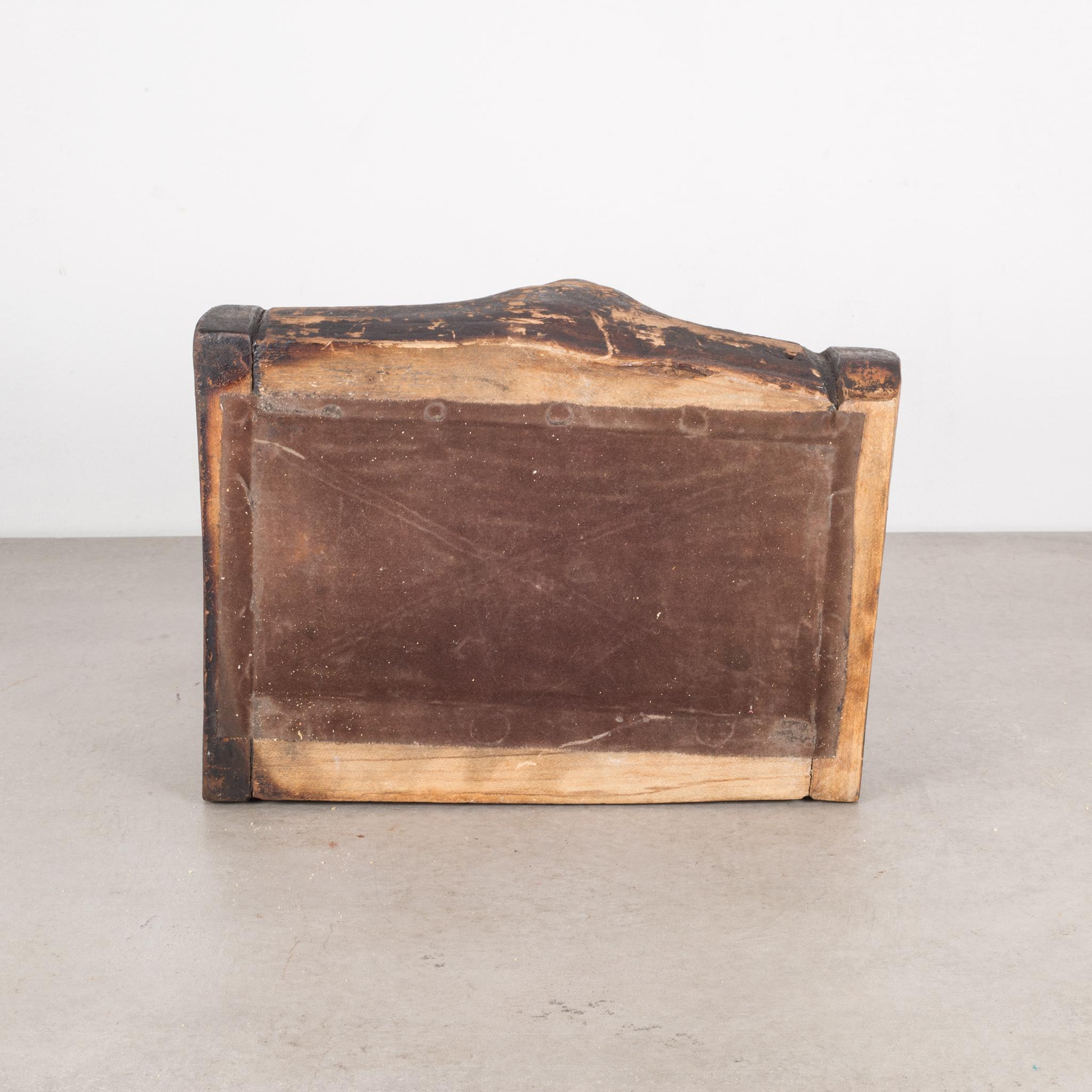 Handmade Rustic Wooden Box, circa 1940-1960 2