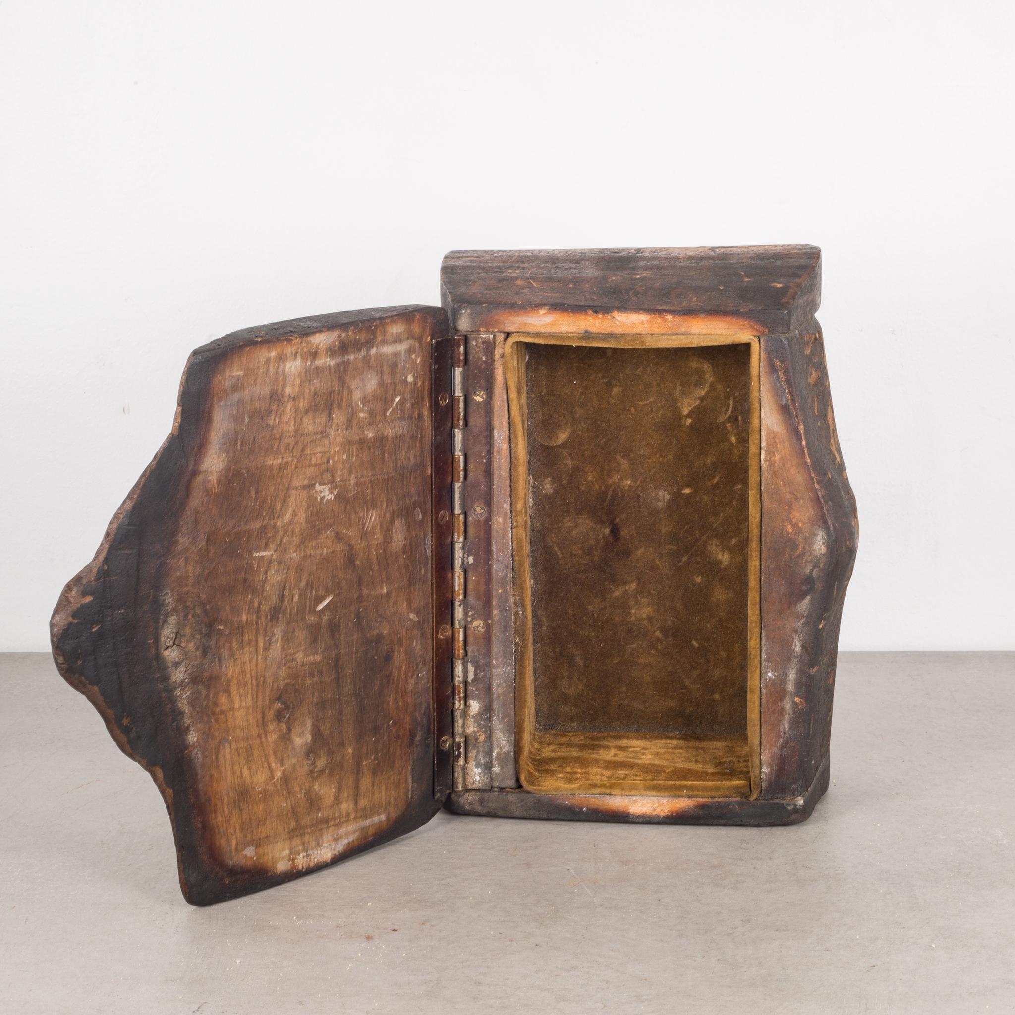 Handmade Rustic Wooden Box, circa 1940-1960 3