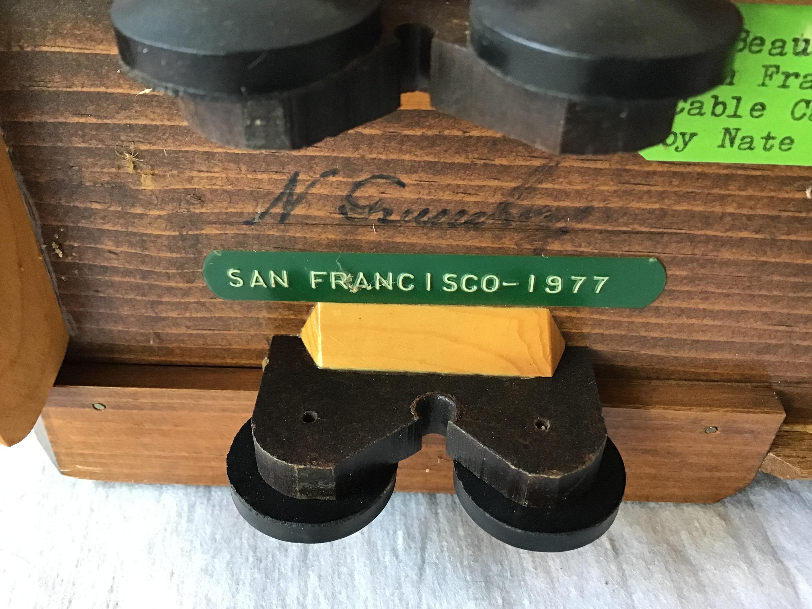 Handmade San Francisco Street Car Music Box by Nate Gruenberg 1977 2