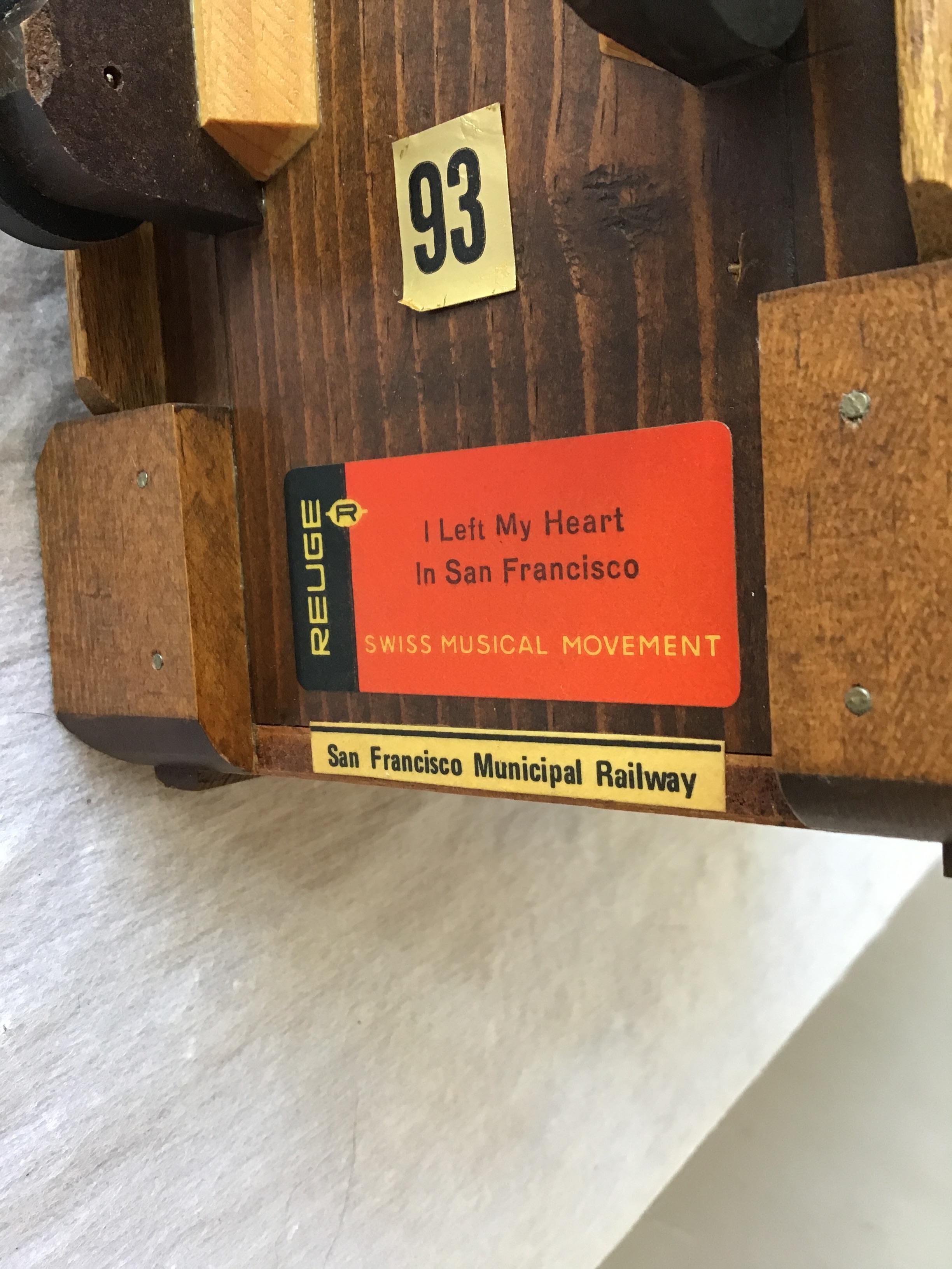 Handmade San Francisco Street Car Music Box by Nate Gruenberg 1977 3