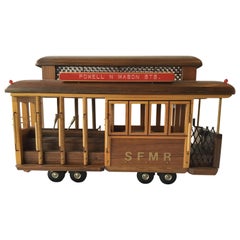 Handmade San Francisco Street Car Music Box by Nate Gruenberg 1977