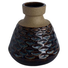 Handgefertigte dänische Søholm-Vase aus der Jahrhundertmitte von Einar Johansen, Dänemark