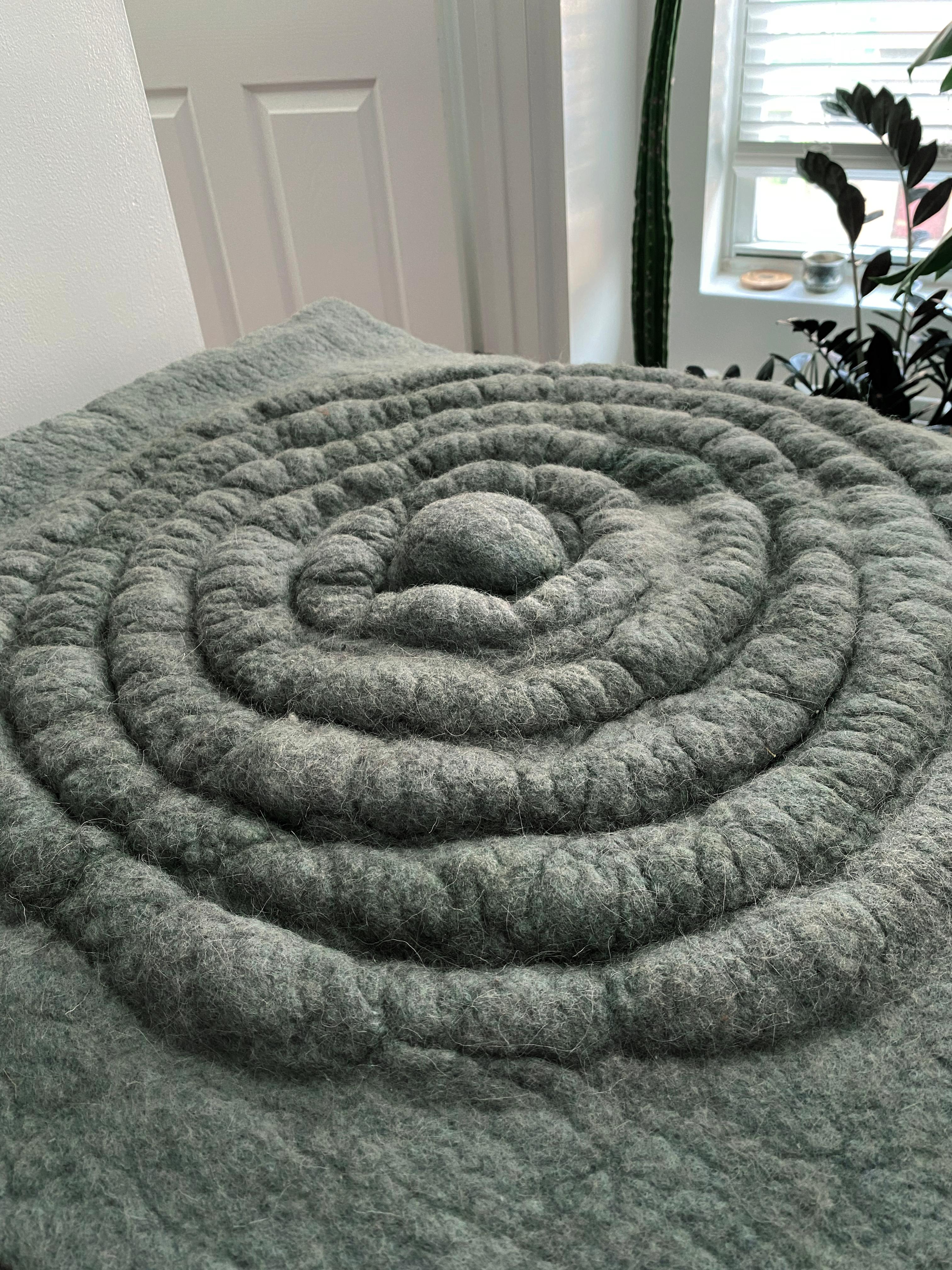 This felt wall hanging collection was created by Studio Marmi, an award winning design studio based in Istanbul and Los Angeles.

Astra Collection is a contemporary three-dimensional felt wall hanging collection inspired by the Mesopotamian cultural