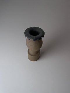 Handmade Sculptural Stoneware Vase, Organic Modern Ceramic Sculpture