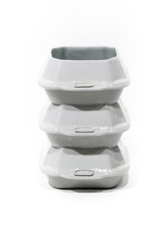 Handmade Sculptural Takeout Containers Porcelain Vase